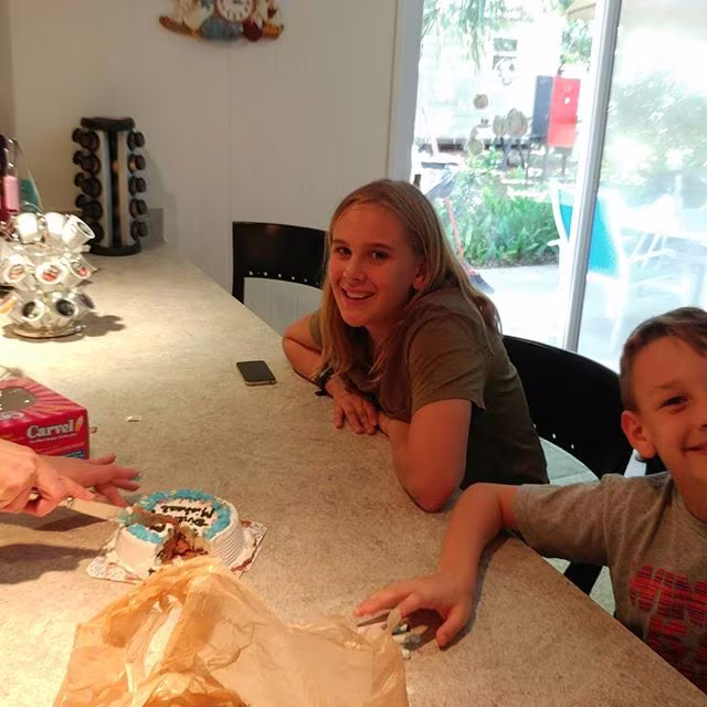 My niece and nephew. April 4, 2016.